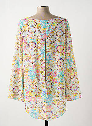 Blouse col rond manches longues blanc GIA VENTOLA femme