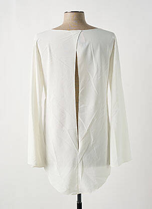 Blouse col rond manches longues blanc GIA VENTOLA femme