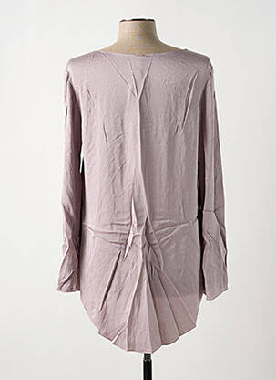 Blouse col rond manches longues violet GIA VENTOLA femme