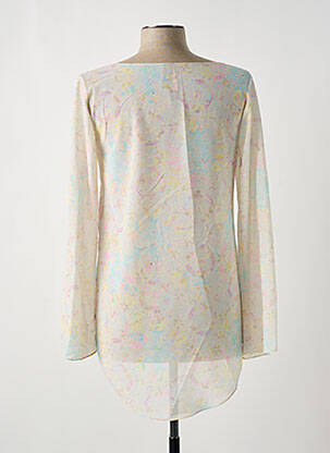 Blouse légère et transparente manches longues beige GIA VENTOLA femme