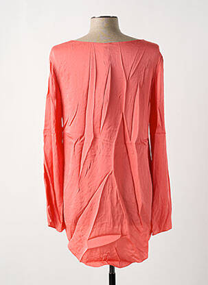 Blouse col rond manches longues orange GIA VENTOLA femme