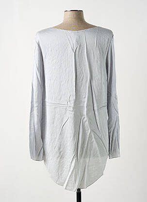 Blouse col rond manches longues gris GIA VENTOLA femme