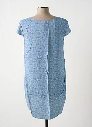 Blouse col rond manches courtes bleu GIA VENTOLA femme