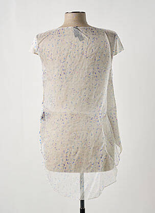 Blouse légère et transparente manches courtes blanc GIA VENTOLA femme