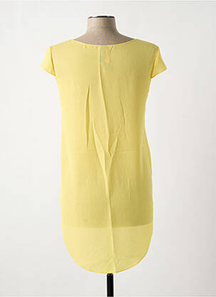 Blouse col rond manches courtes jaune GIA VENTOLA femme