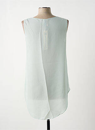 Top coupe fluide sans manche vert GIA VENTOLA femme