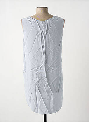 Top coupe fluide sans manche gris GIA VENTOLA femme