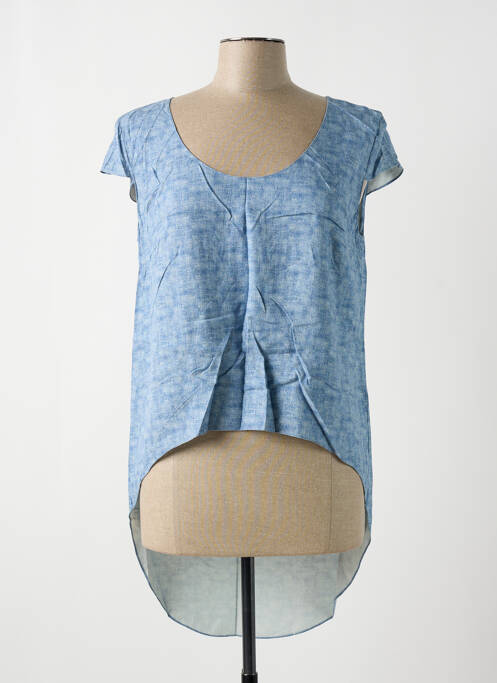 Blouse bleu GIA VENTOLA pour femme