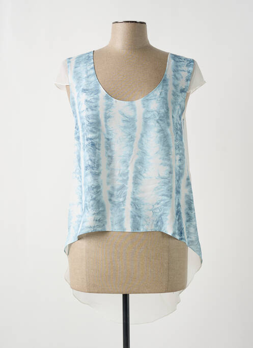 Blouse bleu GIA VENTOLA pour femme