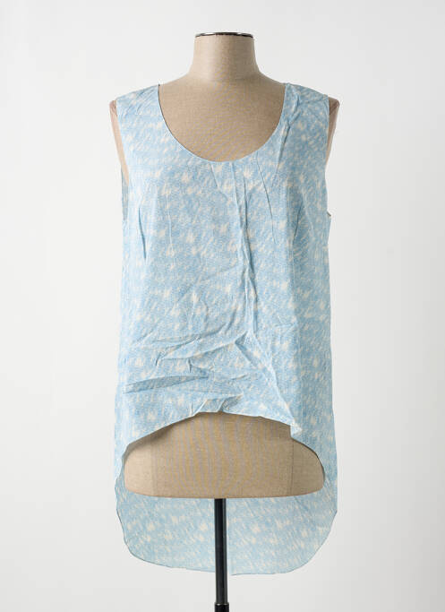 Blouse bleu GIA VENTOLA pour femme
