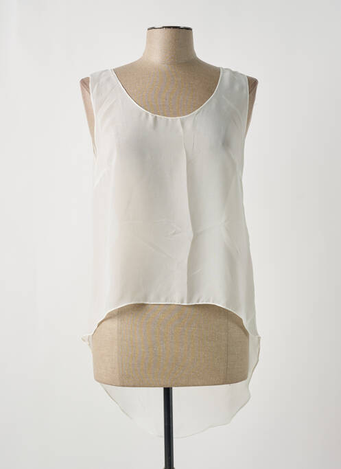 Top blanc GIA VENTOLA pour femme