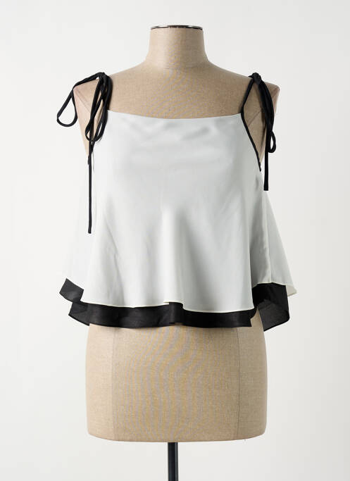 Top blanc GIA VENTOLA pour femme