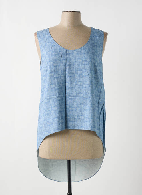 Top bleu GIA VENTOLA pour femme