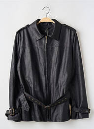 Veste casual tissage suedine noir YVETTE LIBBY N'GUYEN femme