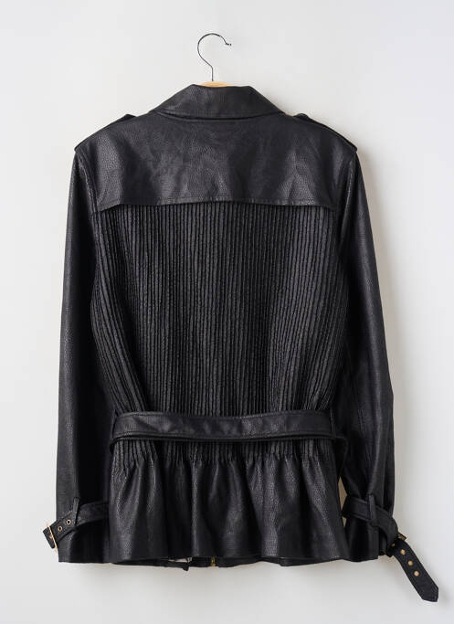 Veste casual tissage suedine noir YVETTE LIBBY N'GUYEN femme