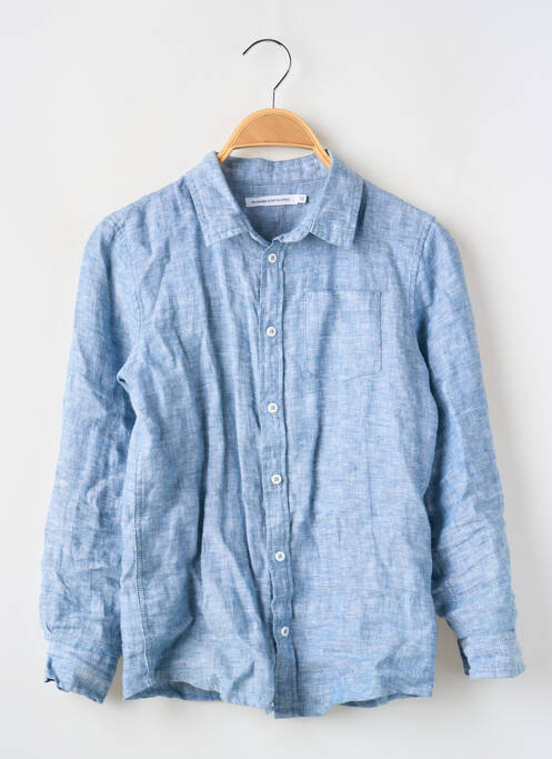 Chemise manches longues bleu MONOPRIX pour garçon