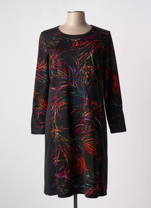Robe mi-longue noir FRANCE RIVOIRE pour femme