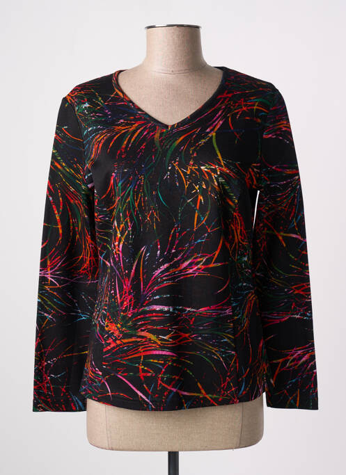 T-shirt noir FRANCE RIVOIRE pour femme