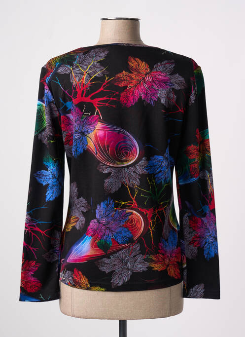 T-shirt noir FRANCE RIVOIRE pour femme