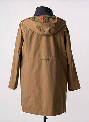Parka manches longues sans capuche marron ZIA BRAND femme