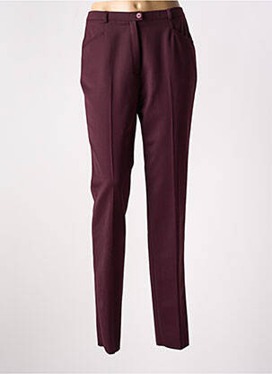Pantalon slim taille haute taille haute violet CHRISTIAN MARRY femme