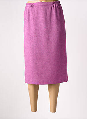 Jupe mi-longue coupe droite violet SOMMERMANN femme