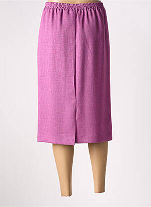 Jupe mi-longue coupe droite violet SOMMERMANN femme