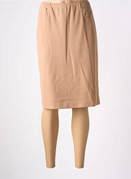 Jupe mi-longue coupe droite beige SOMMERMANN femme
