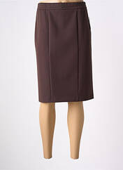Jupe mi-longue marron FRANK WALDER pour femme seconde vue