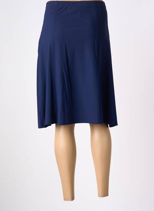 Jupe mi-longue coupe évasée bleu CHRISTIAN MARRY femme
