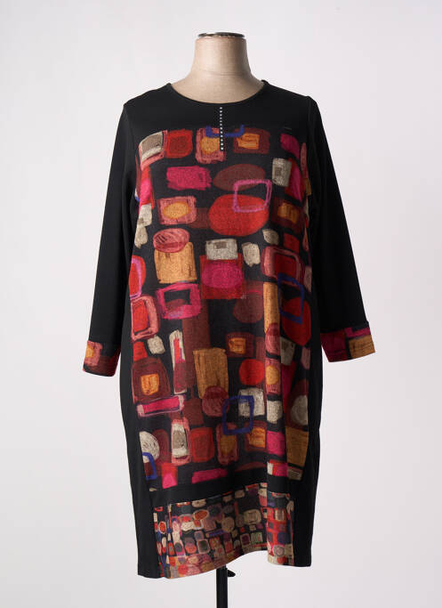 Robe mi-longue noir FRANCE RIVOIRE pour femme