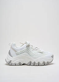 Baskets talon compensé talon de 4 à 6cm blanc BUFFALO femme