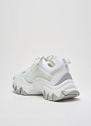 Baskets talon compensé talon de 4 à 6cm blanc BUFFALO femme