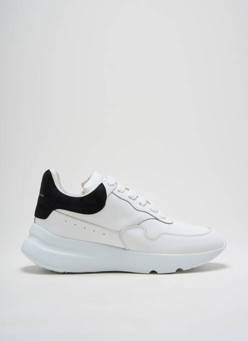 Baskets matière lisse talon de 4 à 6cm blanc ALEXANDER MCQUEEN femme