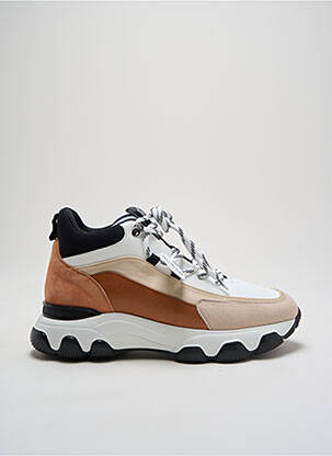 Baskets talon compensé talon de 4 à 6cm beige HOGAN femme