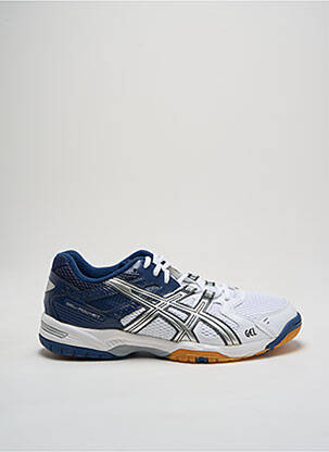 Baskets tissage satiné bout rond bleu ASICS homme