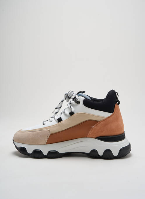 Baskets talon compensé talon de 4 à 6cm beige HOGAN femme