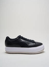Baskets tissage satiné talon de 4 à 6cm noir PUMA femme
