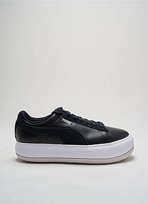 Baskets tissage satiné talon de 4 à 6cm noir PUMA femme