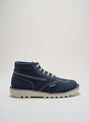 Baskets bout rond bout rond bleu KICKERS unisexe