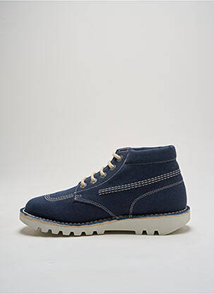 Baskets bout rond bout rond bleu KICKERS unisexe