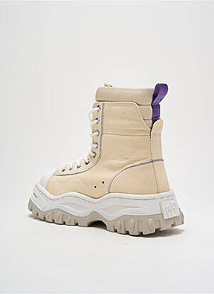 Baskets talon compensé talon de 4 à 6cm beige EYTYS femme