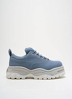 Baskets bout rond talon de 4 à 6cm bleu EYTYS femme