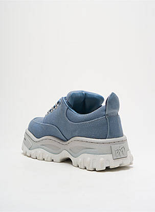 Baskets bout rond talon de 4 à 6cm bleu EYTYS femme