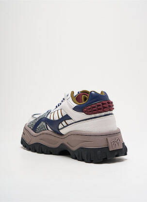 Baskets matière lisse talon de 4 à 6cm blanc EYTYS femme