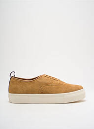Baskets nubuck talon plat jusqu'à 3cm marron EYTYS femme