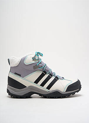 Baskets tissage satiné talon de 4 à 6cm blanc ADIDAS femme