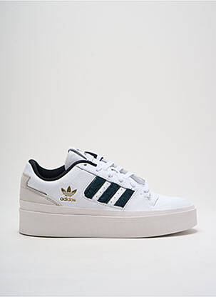 Baskets bout rond talon de 4 à 6cm blanc ADIDAS femme