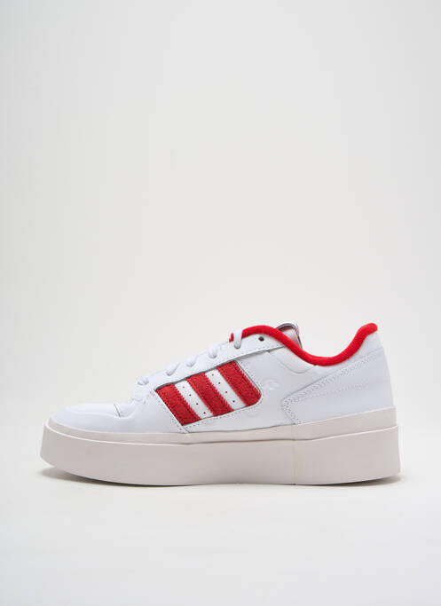 Baskets matière lisse talon de 4 à 6cm blanc ADIDAS femme