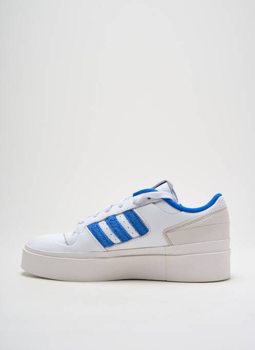 Baskets matière lisse talon de 4 à 6cm blanc ADIDAS femme